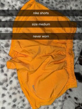 Nike Orange Women's Athletic Shorts